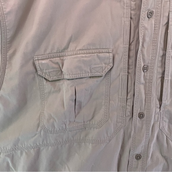 5.11 Tactical Men’s XXL Series Style 71152 Khaki Short Sleeve Button Up - Picture 3 of 14